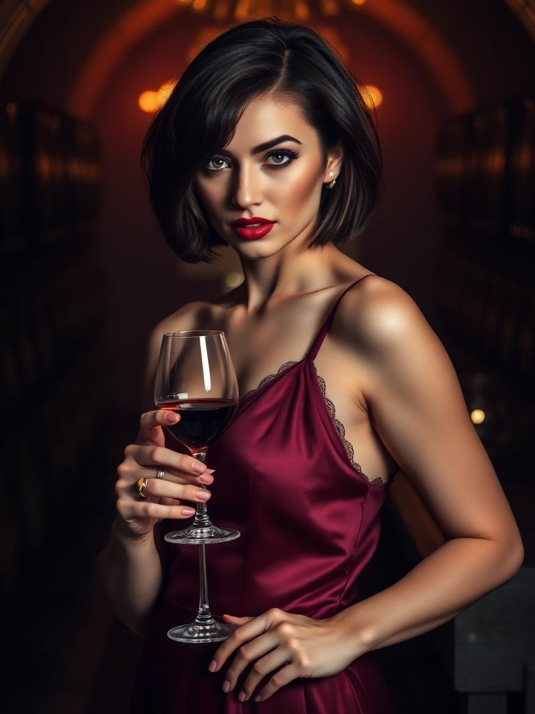 Red carpet fantasy — Celebrity-style glamour ai character example for HeraHaven girlfriend generation